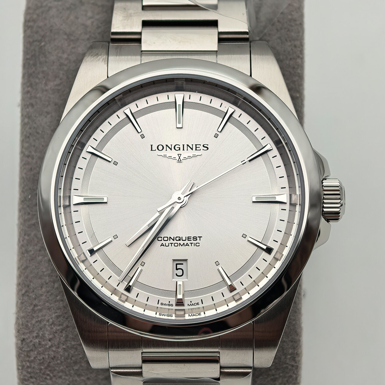 _cuva Longines Conquest 41mm White - imagine 1